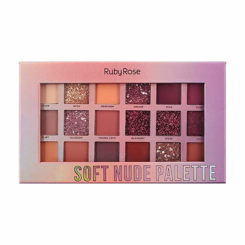 Paleta Soft Nude Feels Ruby Rose Mais Vaidosa Paleta Soft Nude Feels Ruby Rose Ruby Rose