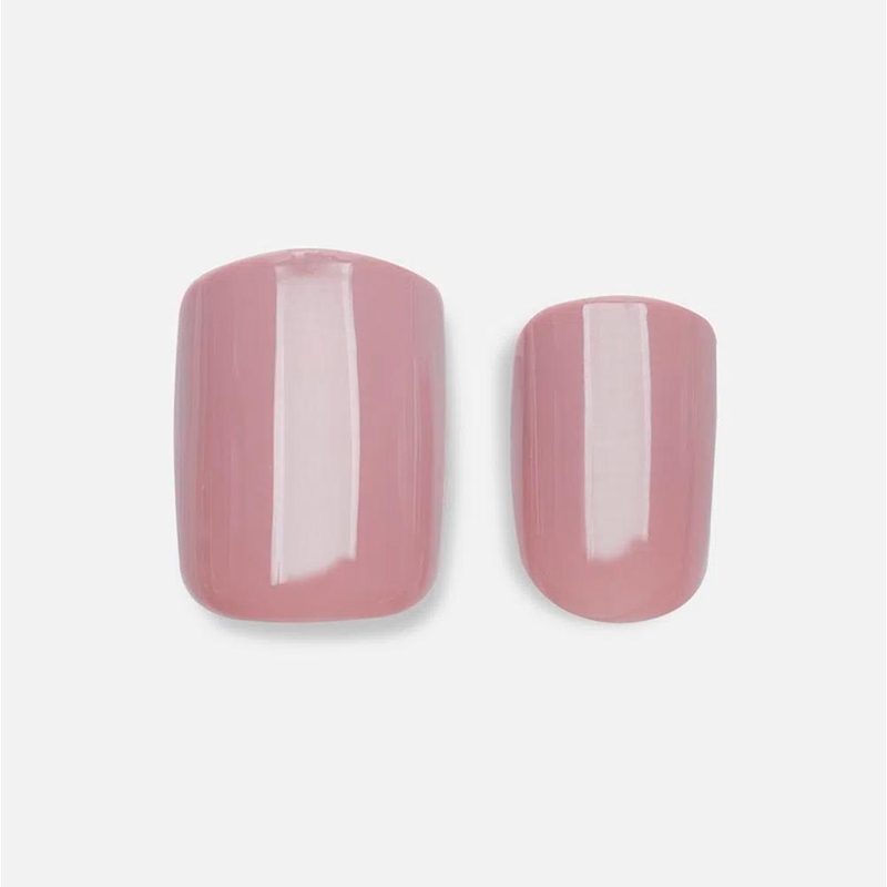 Unhas Postiças Quadrado Curto Summer Nude Impress Kiss New York Mais