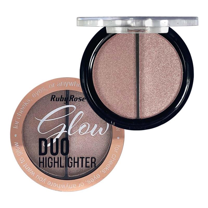 Iluminador Glow Duo Highlighter Ruby Rose Mais Vaidosa Iluminador