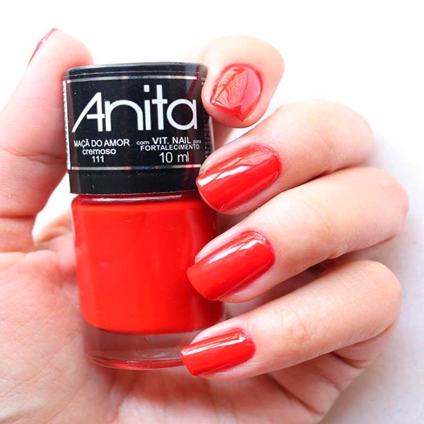 Esmalte Anita Rosa Fucsia Cremoso Fortalecimento 10ml