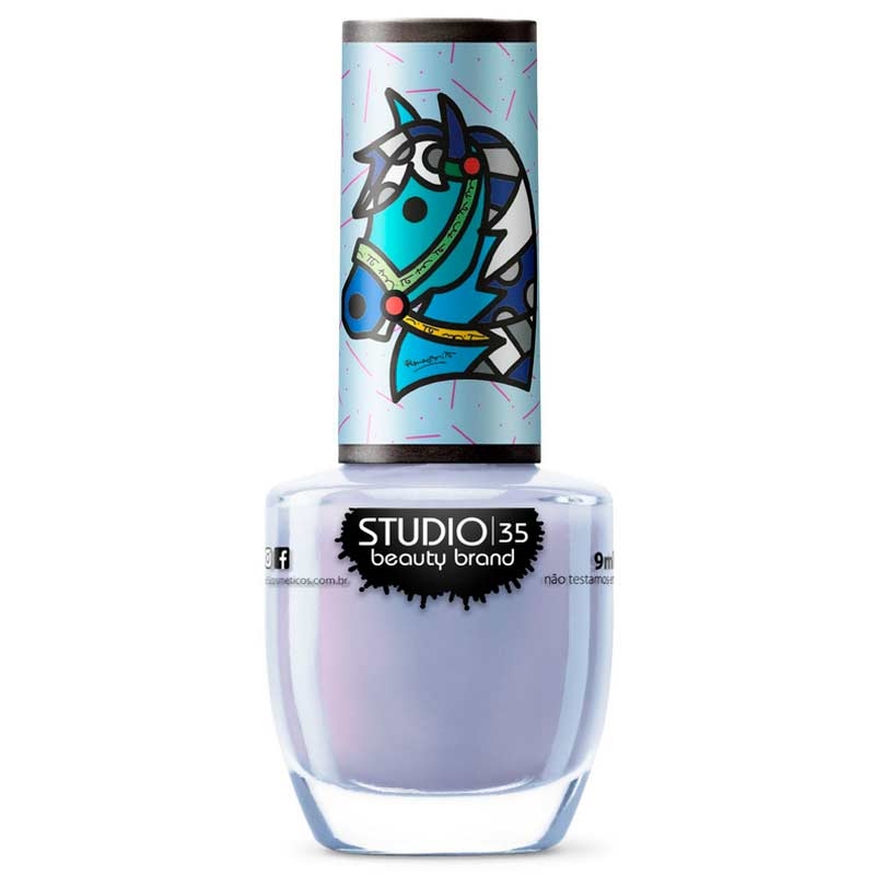 Esmalte Studio 35 Coleção Romero Britto Vegano #xequemate, Mais Vaidosa -  Esmalte Studio 35 Coleção Romero Britto Vegano #xequemate - Studio 35