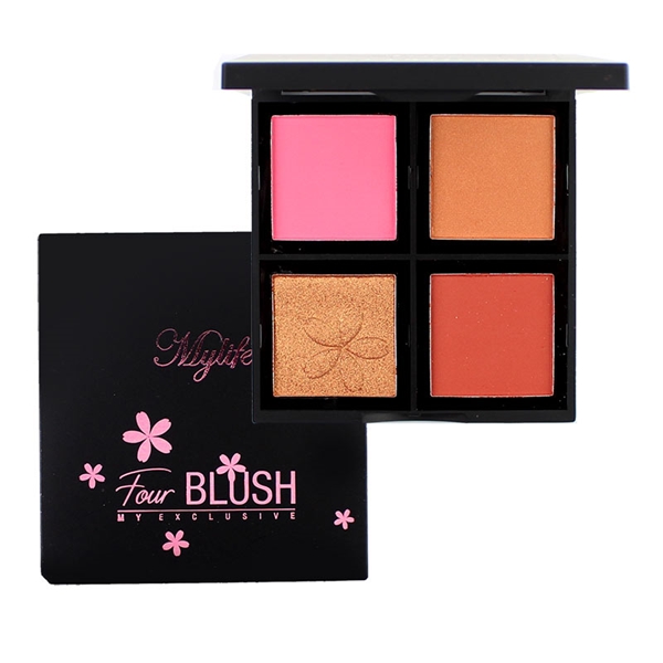 Paleta Four Blush My Life Mais Vaidosa Paleta Four Blush My Life Cor 01 My Life Maquiagem Mais Barata Na Mais Vaidosa