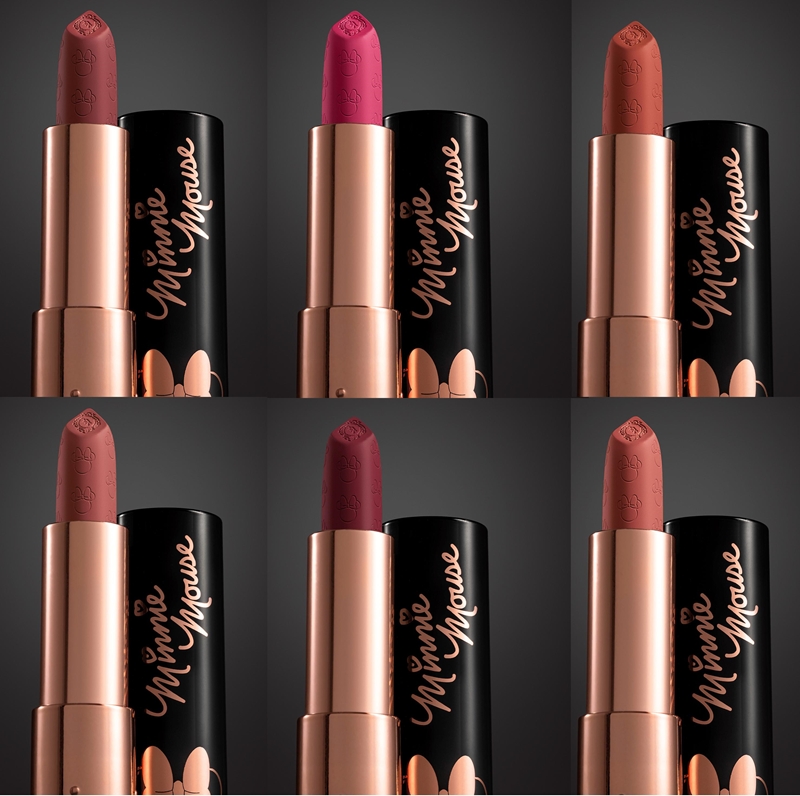 Coleção Completa Batom Aveludado BT Minnie Mouse 6 Ítens Mais Vaidosa Coleção Completa Batom